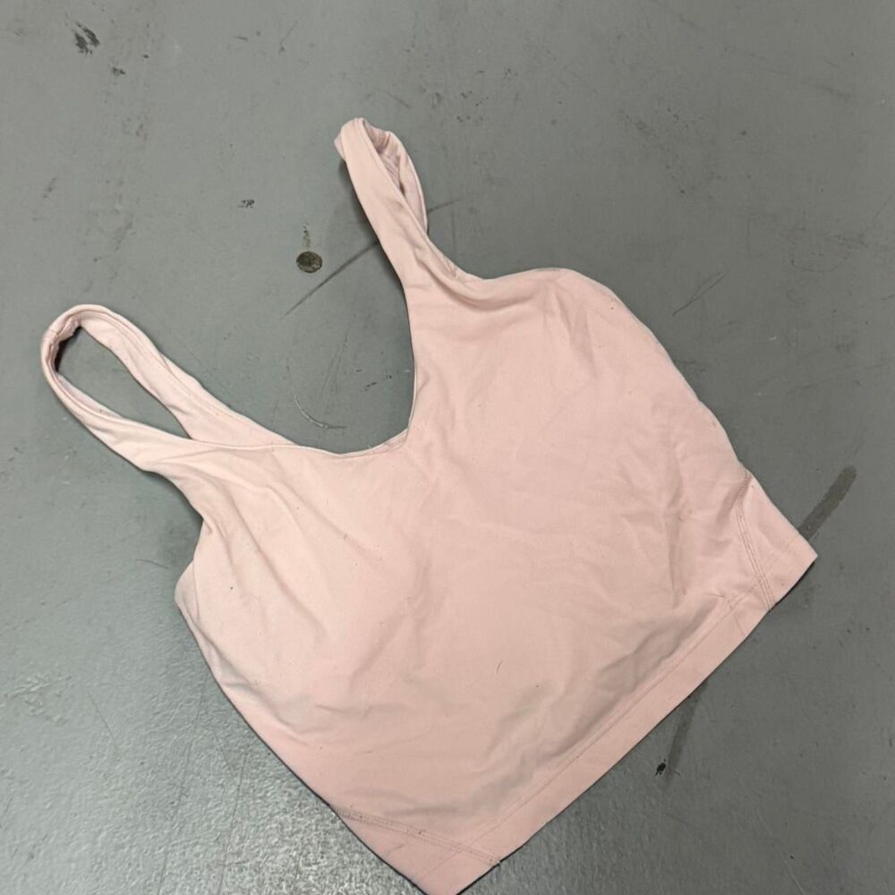 Lululemon pink align tank top sports bra size 2